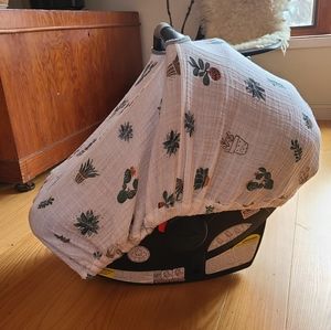 Little Unicorn Cotton Muslin Car Seat Canopy